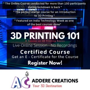 Poster of Online Course - 3D Printing 101